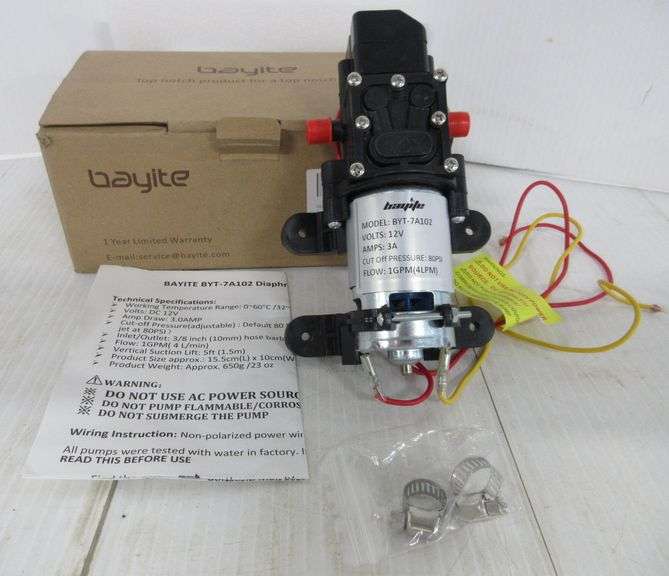 Bayite Bayite BYT-7A102 diaphragm water pump, new - Albrecht Auction Service