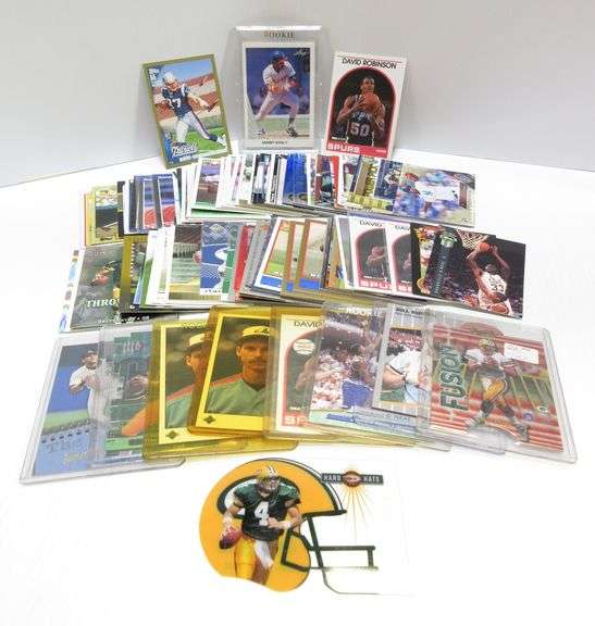 Collections of assorted rookie and high end sports cards, very nice