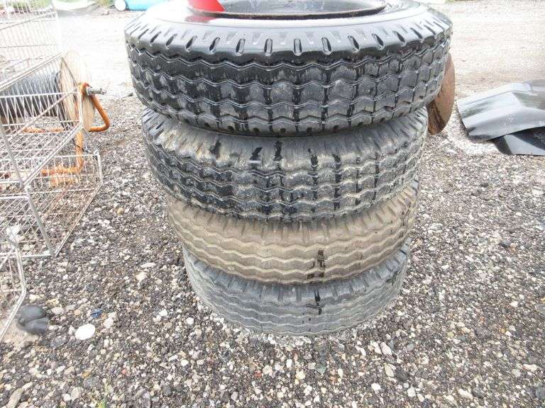 (4) Mobile home tires, used Albrecht Auction Service