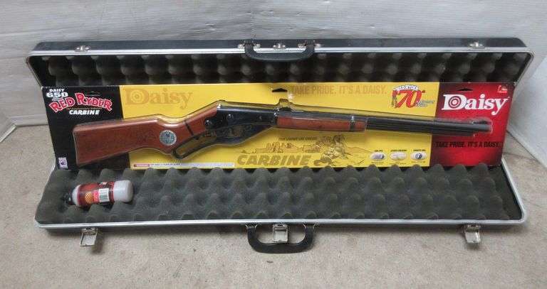 Daisy 70th anniversary edition BB rifle with ammo and hard case ...