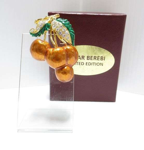 Edgar Berebi jubilee pin, 1 1/2"W x 2 1/2"L, new, Except where