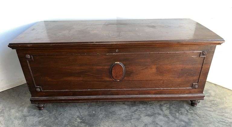 Home Chests wooden storage chest, red cedar, 49"W x 22"D x 20"H, study, some top scratches