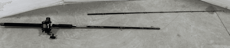 Cabela's depthmaster, downrigger reel and rod combo, counter on reel ...