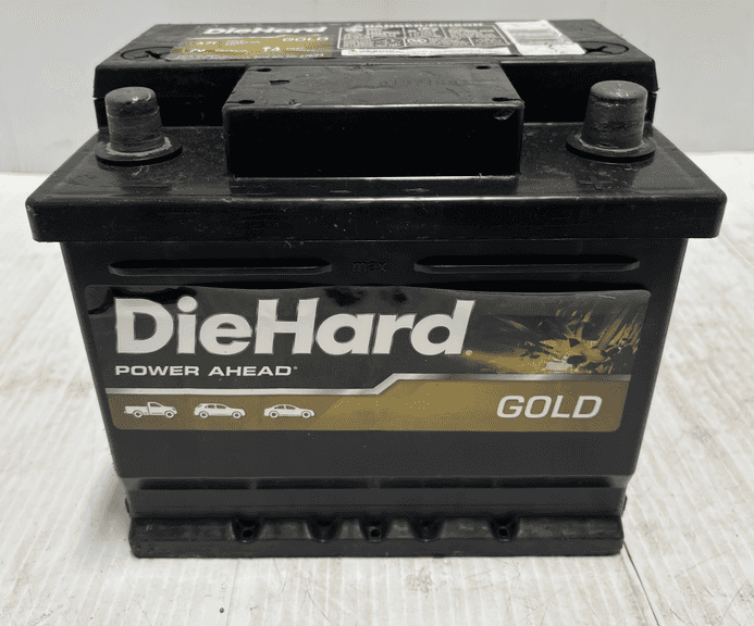 DieHard Gold automotive battery top post, guaranteed to be fully
