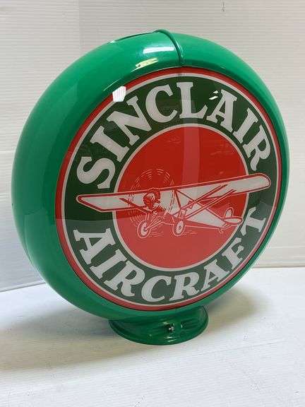 Sinclair Aircraft Gas Pump Globe with Green Body