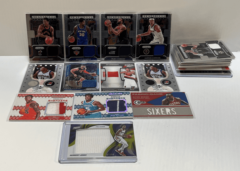 (26) Basketball memorabilia cards, lots of rookies, stars, and serial ...