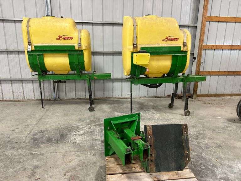 Demco 500 Gallon Saddle Tanks (250 gallon each) with Brackets for John Deere 8000 Series