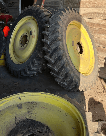 (4)-Michelin 380/90R46 Tires and Rims, Removed from a John Deere 4720 ...