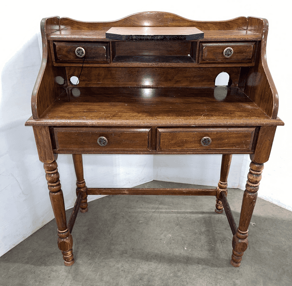 Wood Grain desk, 36"W x 20"D x 42"H, heavy wear