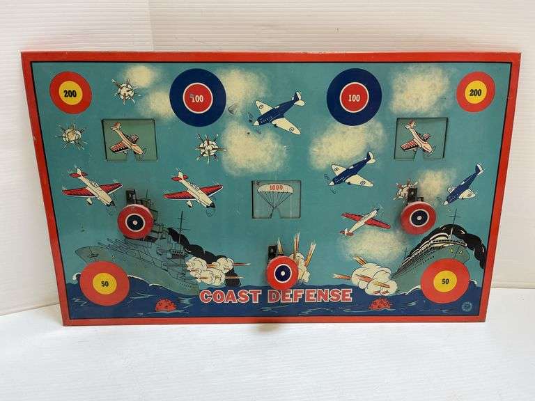 Wyandotte Toys Die-Cast BB Gun "Coast Defense" Target, Made in USA