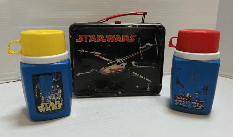 1977 Star Wars Lunch Box and (2) Thermoses by King-Seeley Thermos Co.