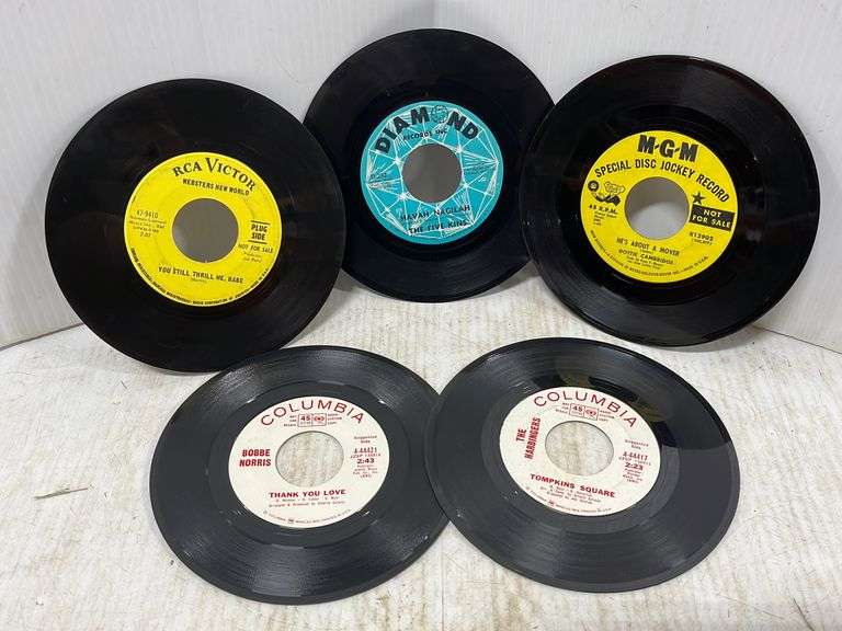 (5) 45 RPM records, include: Diamond Records 