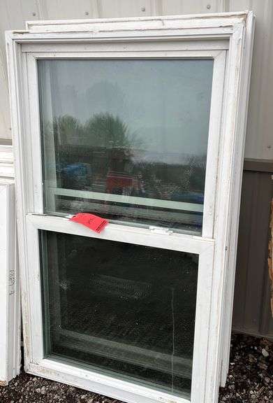 thumbnail image 2 of Park Ridge Vinyl Hopper Window 32x22 Inch - Basement Window With Removable Screen 2 of 4