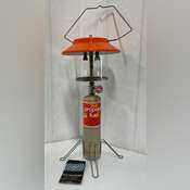 ヤンピー着用メルカリ内1点 Ｌ　pedestal DABbrrrsos Zebco Traveller propane lantern with metal legged stand, nice with