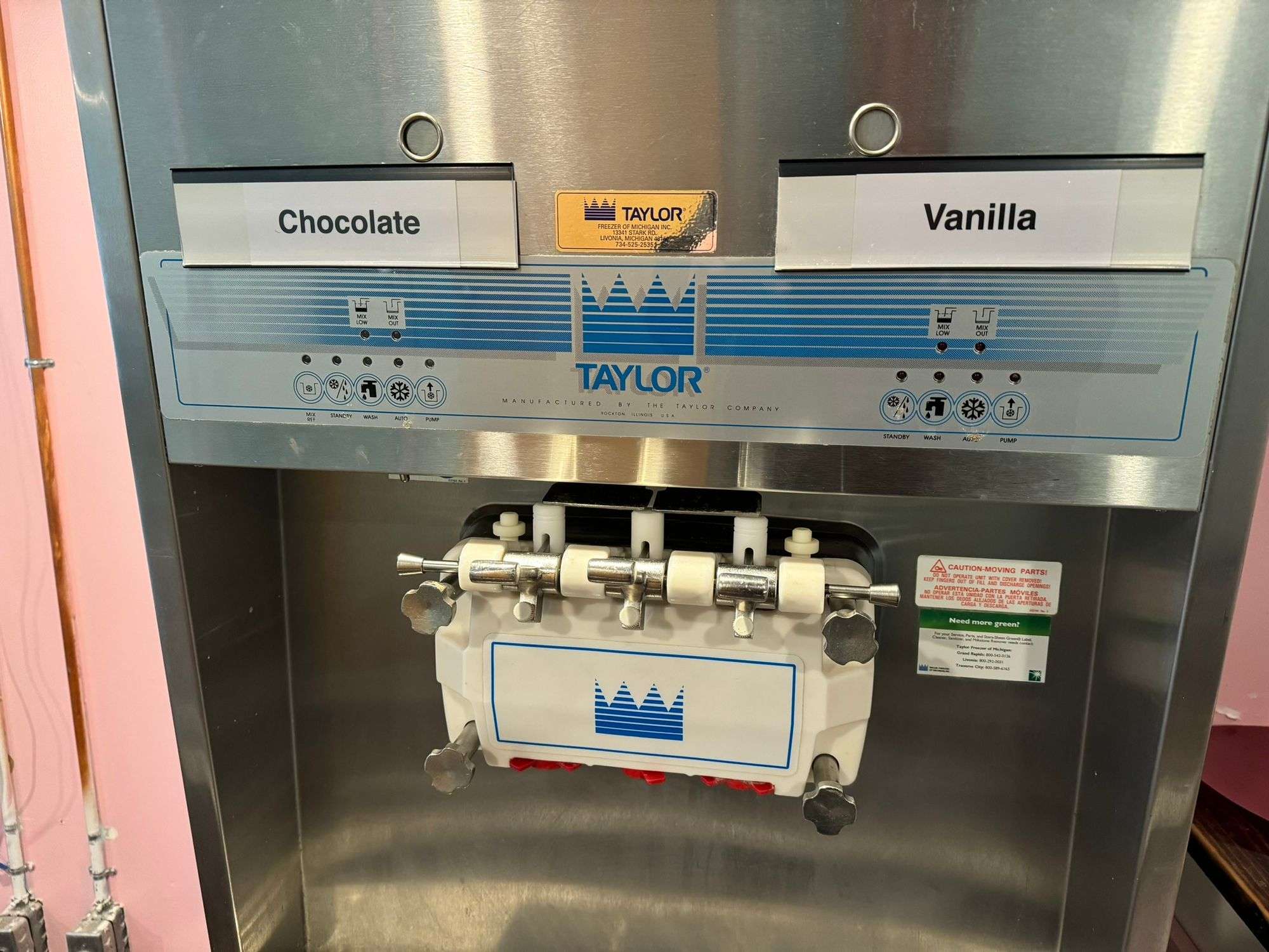 Taylor soft serve ice cream machine, model 8756-27, 208/230V