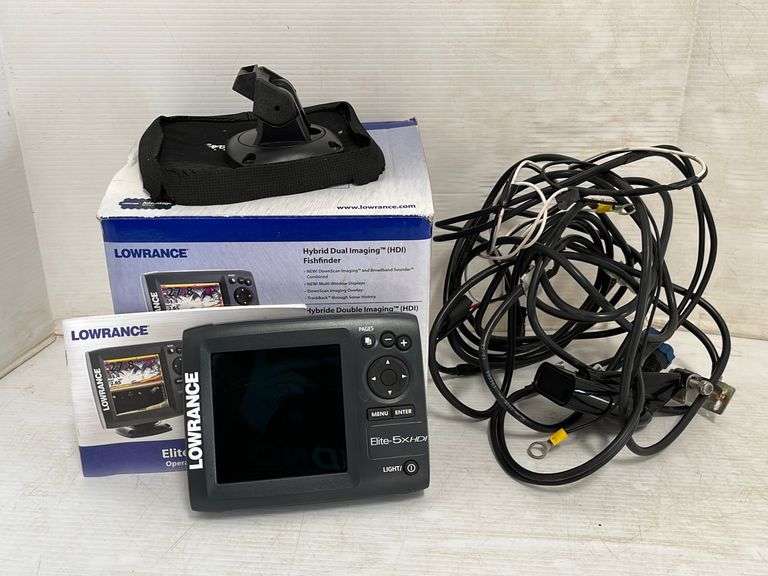 Lowrance fish finder elite, 5x HDI, excellent Albrecht Auction Service