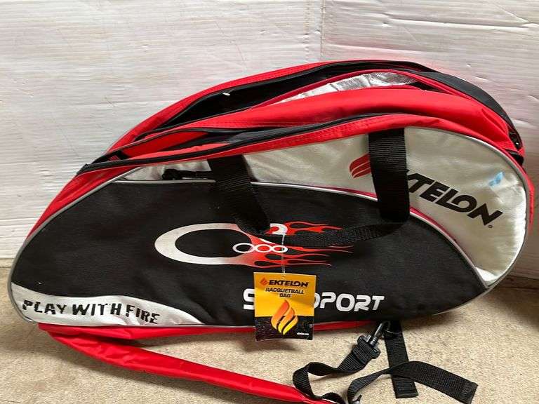 Ektelon racquetball bag with racquet, new Albrecht Auction Service