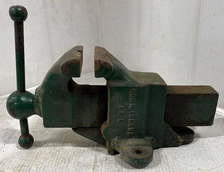 Rock island vise, 3 1/2' jaws, no. 181 Albrecht Auction Service