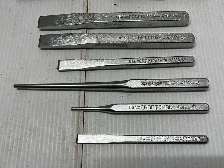 8piece set of Craftsman punches and chisels, new Albrecht Auction