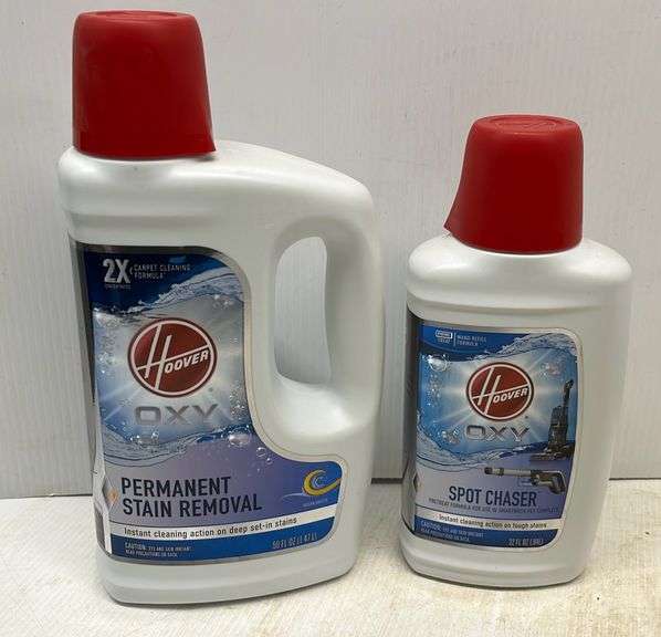 (2) Hoover Oxy Pet bundle carpet cleaners 1 50 oz. Permanent stain