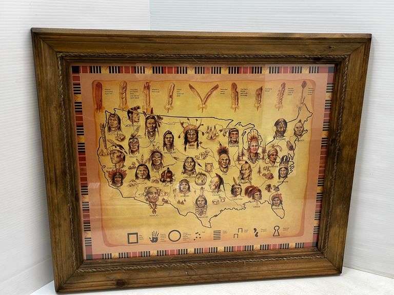 Tribes Frame Native American Tribes of the United States, Geographical map, 20