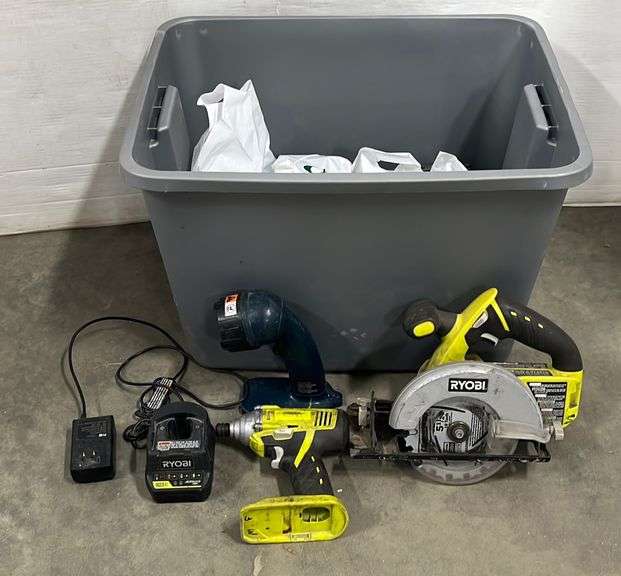 RYOBI tool set, all have wear, sawzall and circular saw are not