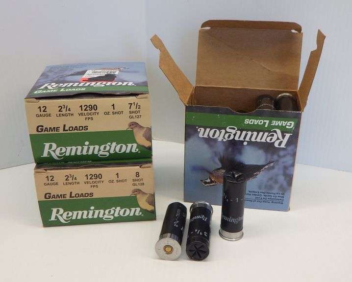 75 Shells (75) Shells of Remington 12-ga. game loads, new - Albrecht Auction Service