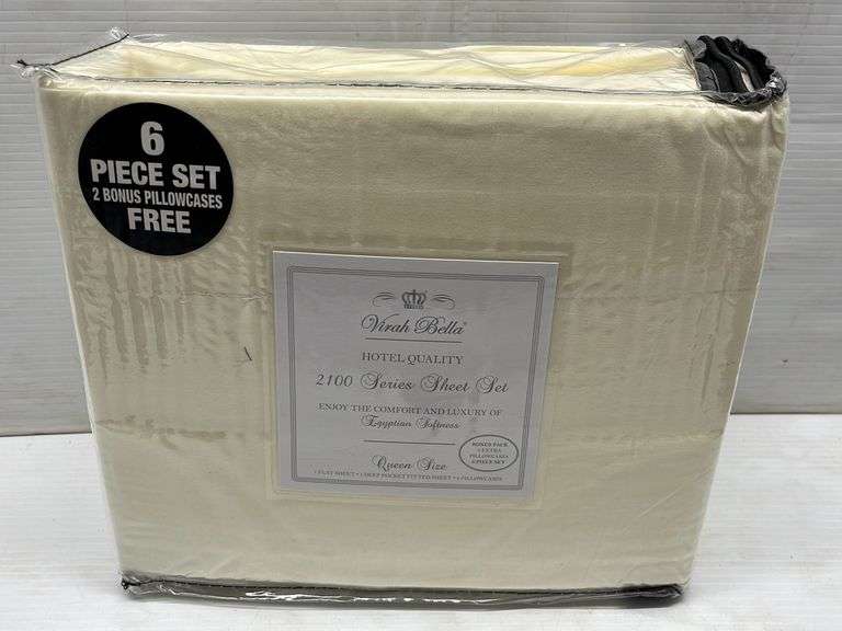 Virah Bella, 2,100 thread count sheet set, Egyptian softness, includes