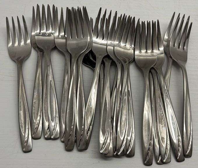 Rogers Cutlery Co. forks, stainless steel Albrecht Auction Service