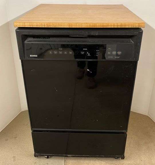 Kenmore portable dishwasher, 24 1/4" x 27" x 36 1/4", seems to work