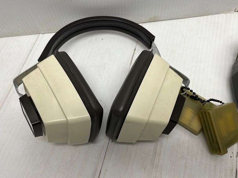 (3) Shooting ear muffs, includes Older North Gun Muffler noise