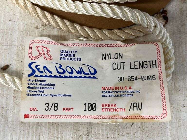 (2) Ropes, box with 3/8