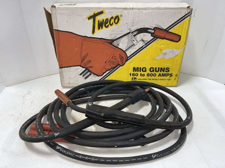 Tweco mig gun for 160-600 Amp welders, and 200 AMP arc lead and
