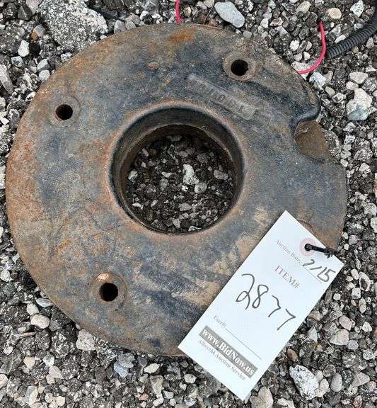 (2) Garden tractor rear wheel weights, used, fair Albrecht Auction Service