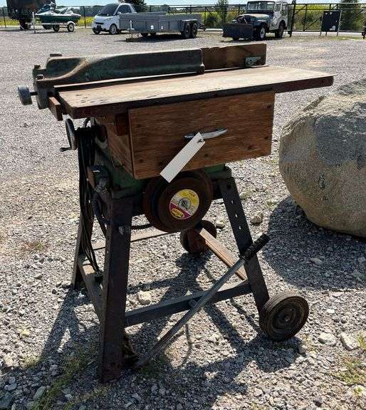 Older table saw made by Sears, Roebuck, and Co-USA, Model No. 10102143 ...