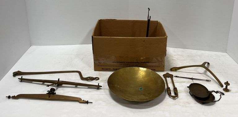 Old scale parts and weights, up to 10