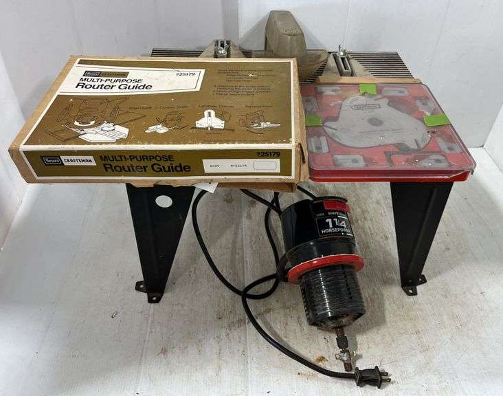 Craftsman router with guide, 18
