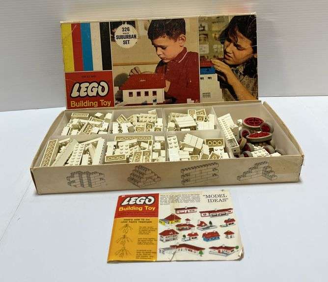 Legos First Set Vintage 1960's Lego suburban building set, No. 326, original box and ...