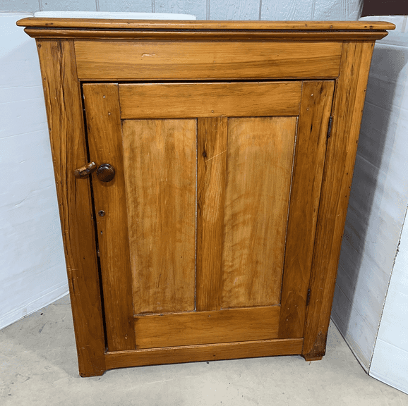 Primitive cabinet, 34"W x 19"D x 48"H, wobbly