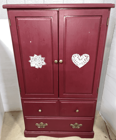 Cabinet, 30 1/2"W x 17 1/2"D x 52 1/2"H