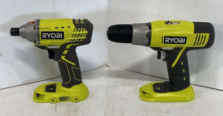 RYOBI 18V impact and drill, good, work - Albrecht Auction Service