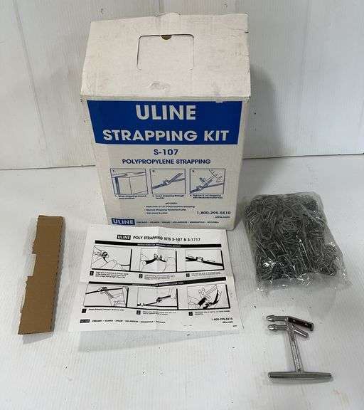Uline polypropylene strapping kit, general purpose, 1/2