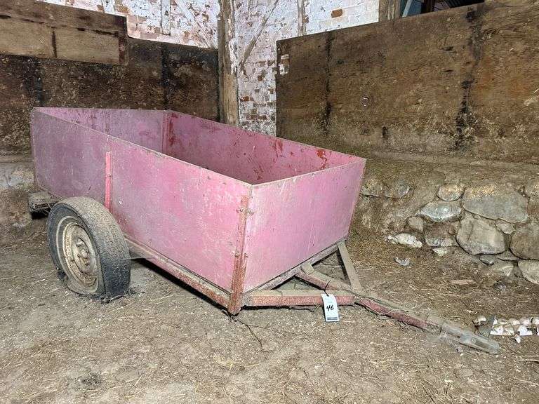 Small Utility Trailer, 45" x 76" with 20" sides