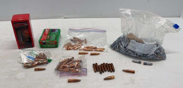 7mm Bullets, Includes: (74) Hornady 120-Grain HP; (70) Sierra 100-Grain ...