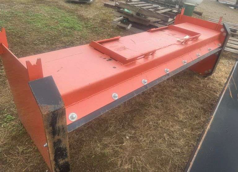 Skid Steer 7.5' Quick Attach Snow Pusher, Unused, New, NOTE: No Sunday Pick-Up