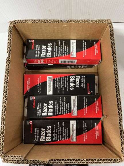 (3,500) Red Devil single edge razor blades, box- 6 1/2