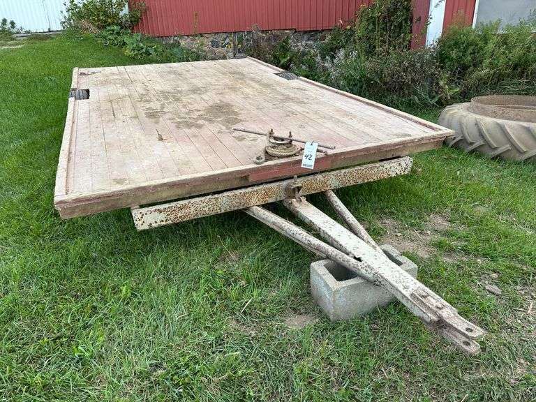 Heavy Duty Trailer, 7-1/2" wide x 12' long, Pin Hitch