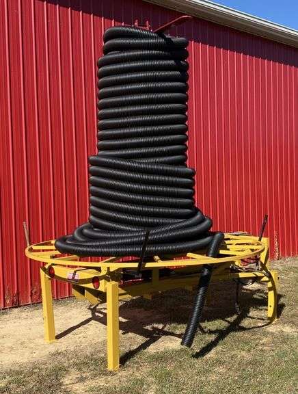 2022 Liebrecht 3-Point Tile Stringer, Very Little Use, Auto-Topper, Hydraulic Unwind, Cat. 3 Hitch, NOTE: Seller Will have a Loader Available to Help with Pick-Up