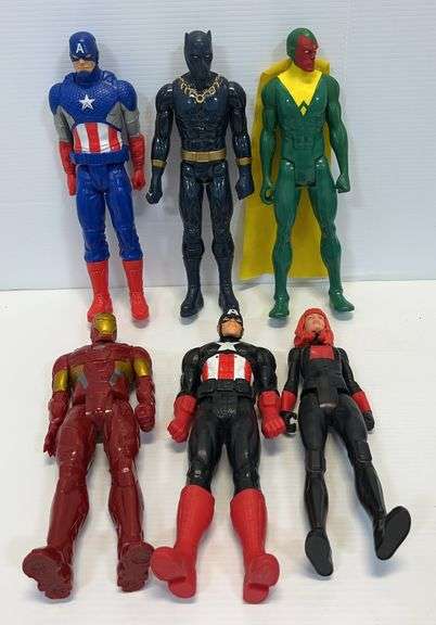 (6) Collectible Marvel characters, 11