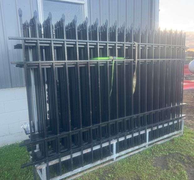 Pieces of Site Fencing with Hardware, 9.5' Long, Unused, New, NOTE: No Sunday Pick-Up